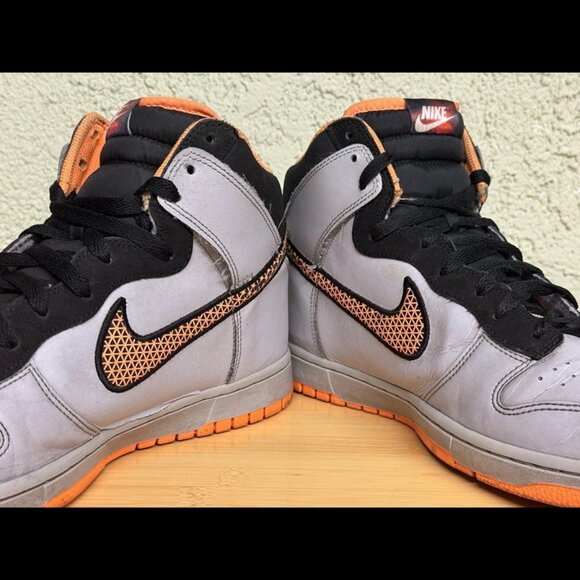 Size‎ 12 - Nike Dunk High “Superhuman” Orange Grey Black - Picture 3 of 10